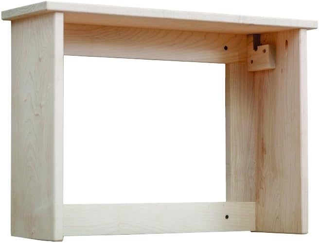 Pennsylvania Woodworks Large Wall Clothes Drying Rack ~ Heavy Duty Solid Maple Hardwood, Folding, Collapses to 25