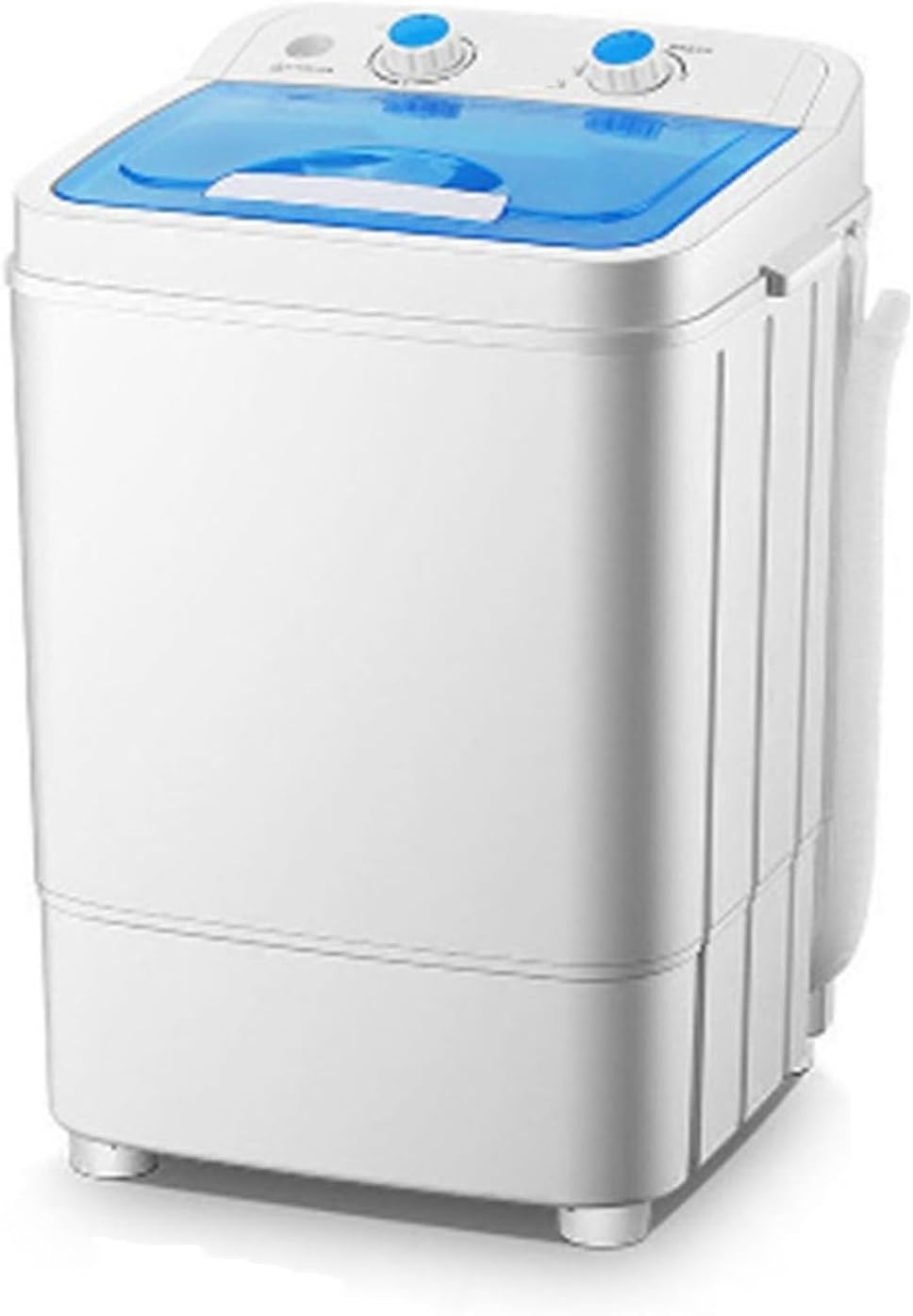 Generic Mini Washer, Portable Washing Machine, Space Saving Washing Machine with Drain Basket for Apartment, Laundry, Camping, RV, Underwear(White)