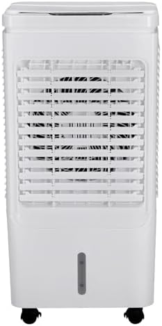 40L Portable Air Conditioner Cools Up to 215 Sq.Ft, Evaporative Low Noise AC Unit with Remote Control Fits 3-Speed Personal Air Conditioner Cooling Fan for Large Room, Office, Garage