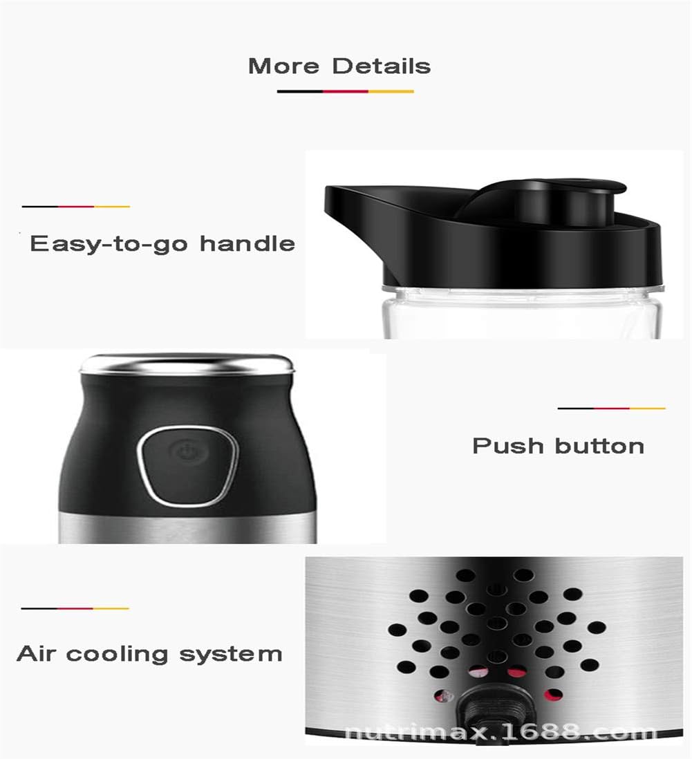 Electric Blender Food Processor, Meat Grinder and Food Chopper Blender Smoothie Maker for Meat Vegetables Fruits and Nuts with Glass Bowl Blender Grinder 500W