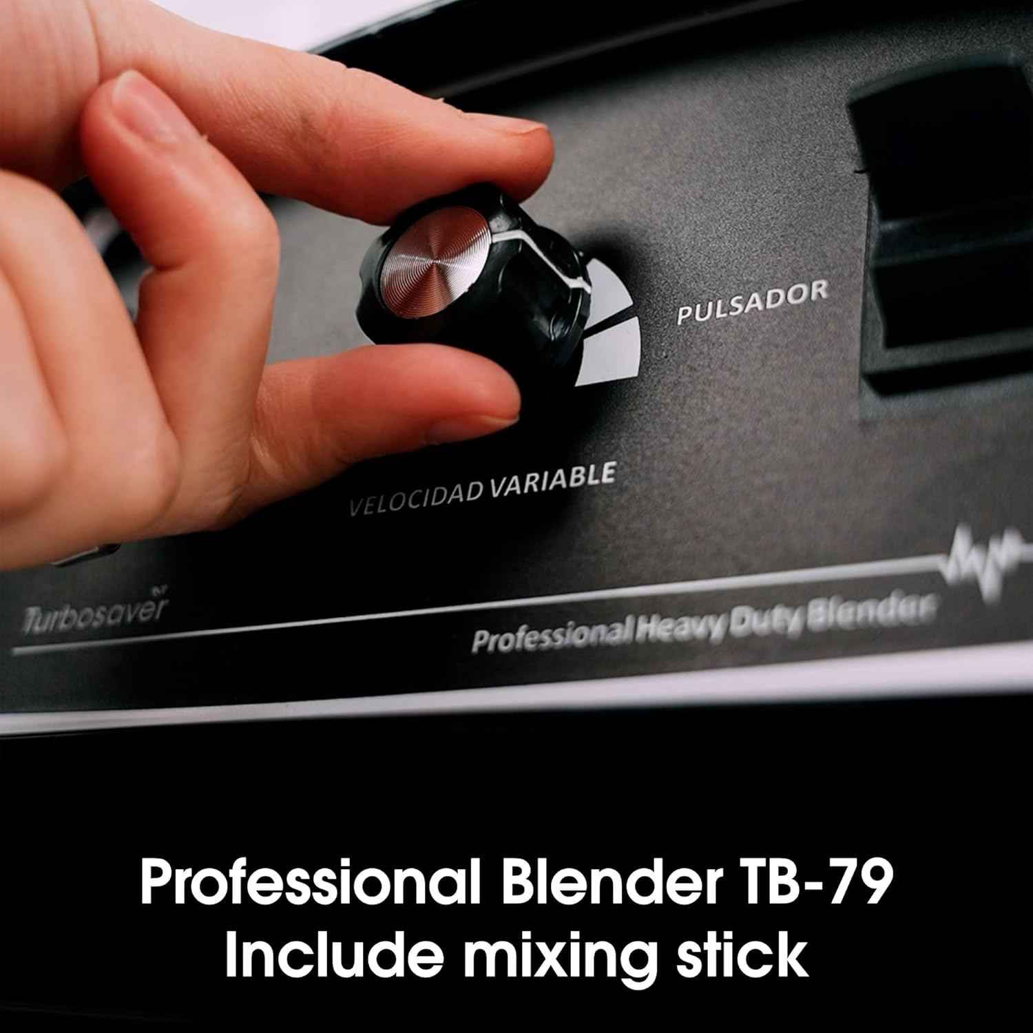 Turbosaver TB79 Professional Blender 1800W – 3.5HP, 35,000 RPM, Commercial Grade, Ice Crushing, 3.6L Tritan Jar