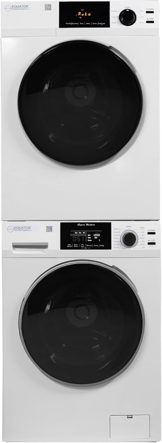 Equator Deluxe MATCHING 110V Washer 1.9 cu.ft + Vented Sensor Dryer 4 cu.ft