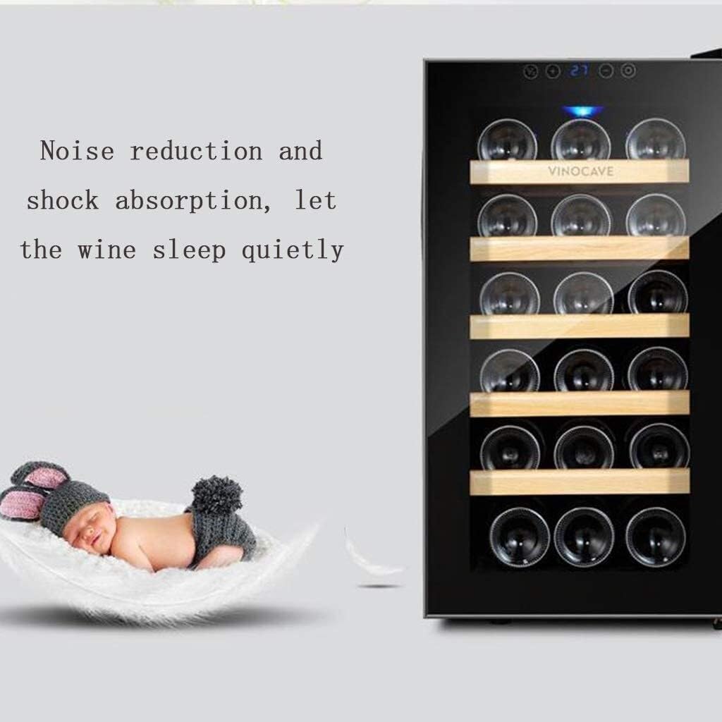 Wine Cooler Refrigerator, 34L Electronic Home Ice Bar, Embedded Beverage Cooler, Adjustable Temperature, Quiet Operation, (Black, 34 * 51 * 62.4cm)