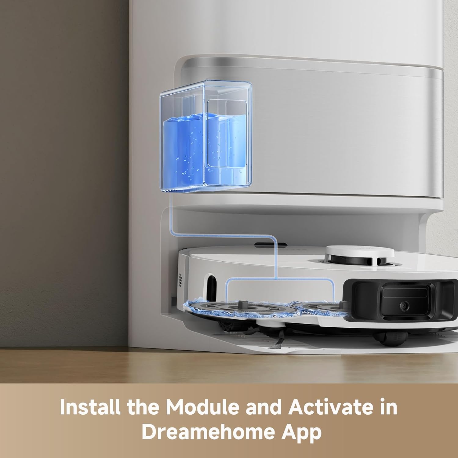 DREAME L40 Ultra Gen 2 Robot Vacuum Cleaner (White) and Automatic Cleaning Solution Dispenser Module