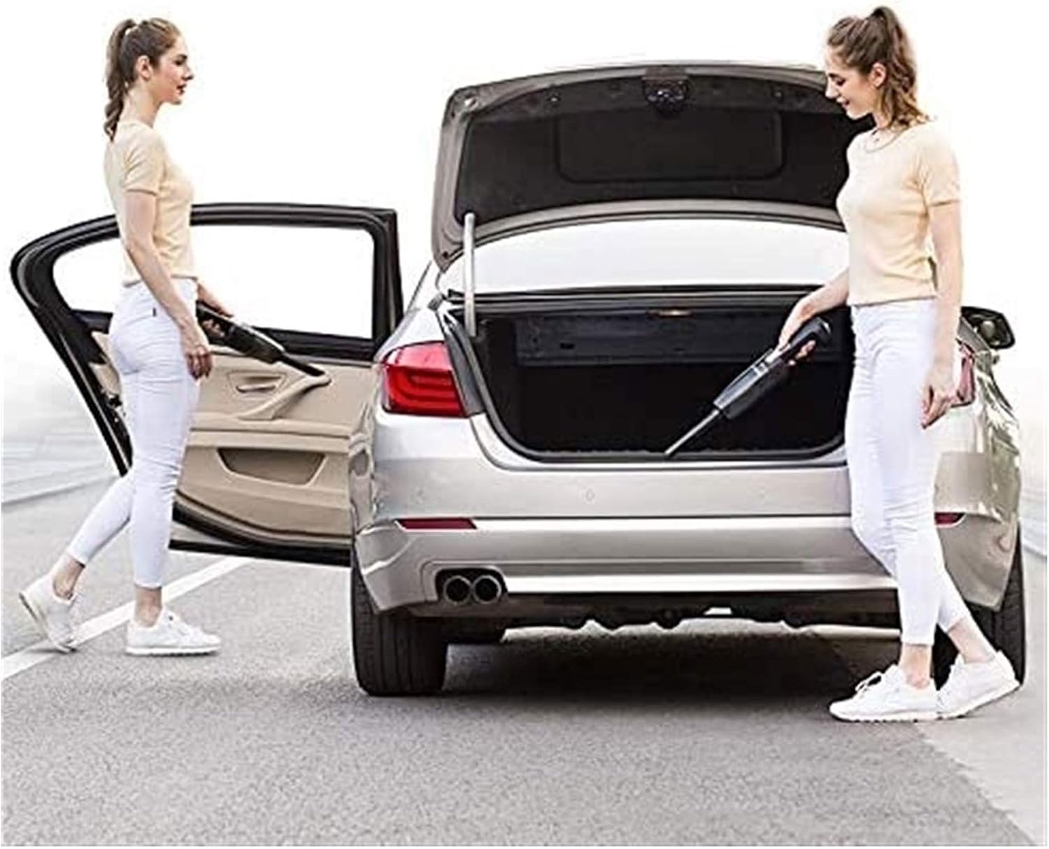 Car Vacuum 4800PA Strong Suction DC 12V Wet Dry Handheld Portable Pet Hair Cleaner (Color : B)