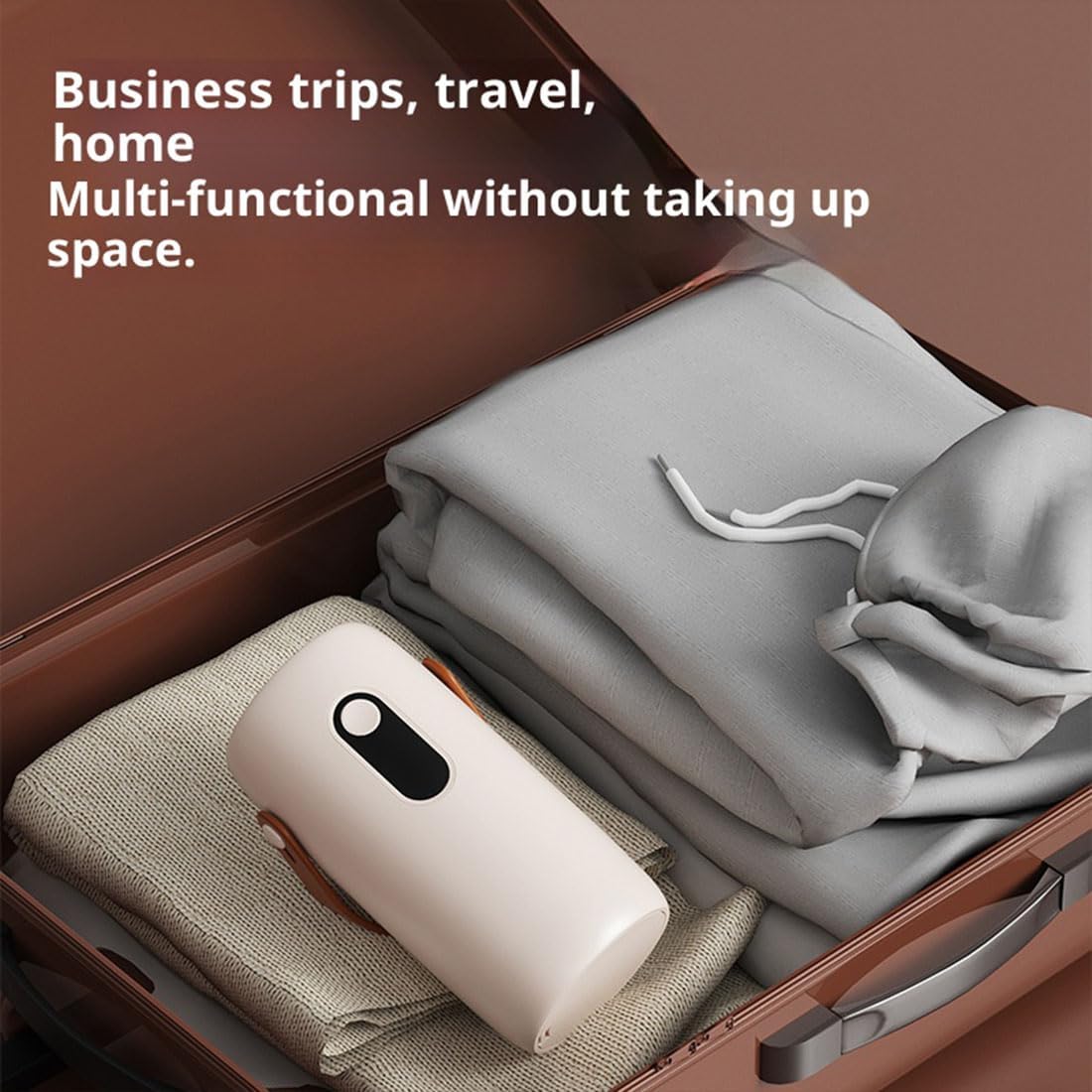 Mini Portable Foldable Clothes Dryer, Small & Compact Clothes Dryer, Hanging Laundry Dryers, Quiet Fast-Drying Machine With Dry Bag, Adjustable Timer, Overheat Protection, for Travel Home (1PC)