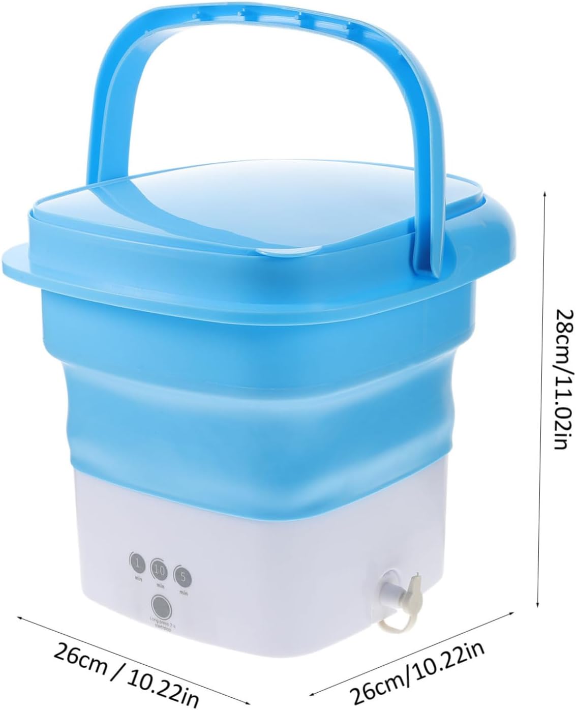 -in-one Portable Washer Machine 2.8l Capacity High-power Motor and Foldable for Easy Storage Travel