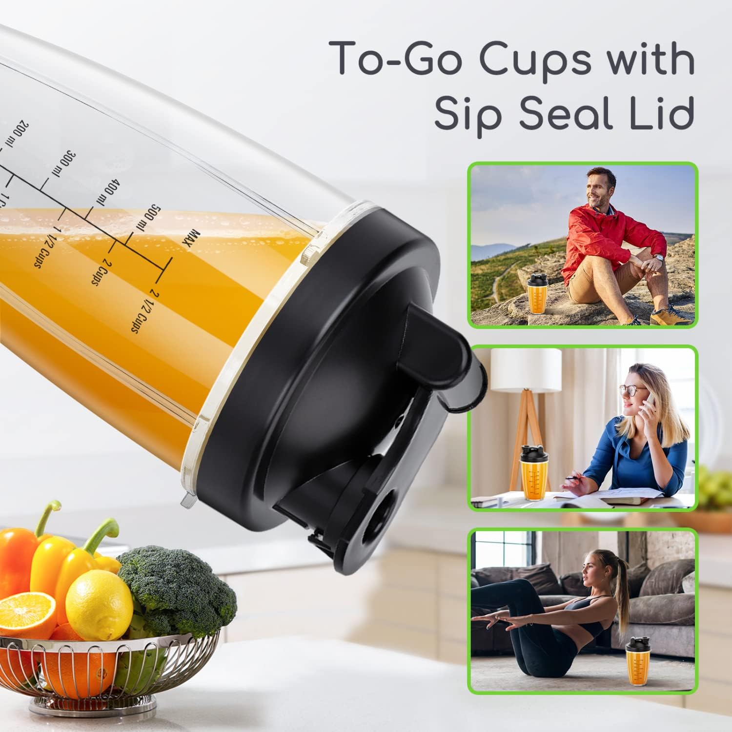 Aigostar Sandwich Maker with Non-stick Cooking, 1000W Bullet Blender for Shakes and Smoothies Personal Blender for Kitchen, Smoothie Blender Juice Blender for Crushing Ice Puree Frozen Fruit, Countert