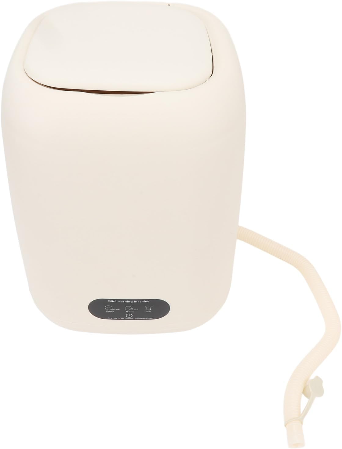 GLOGLOW Mini Washer, 9L Large Capacity Drum Mini Portable Washing Machine with Non Slip Feet Smart Quick Cleaning Washer for Washstand Bathroom Cabinet Floor (US Plug)