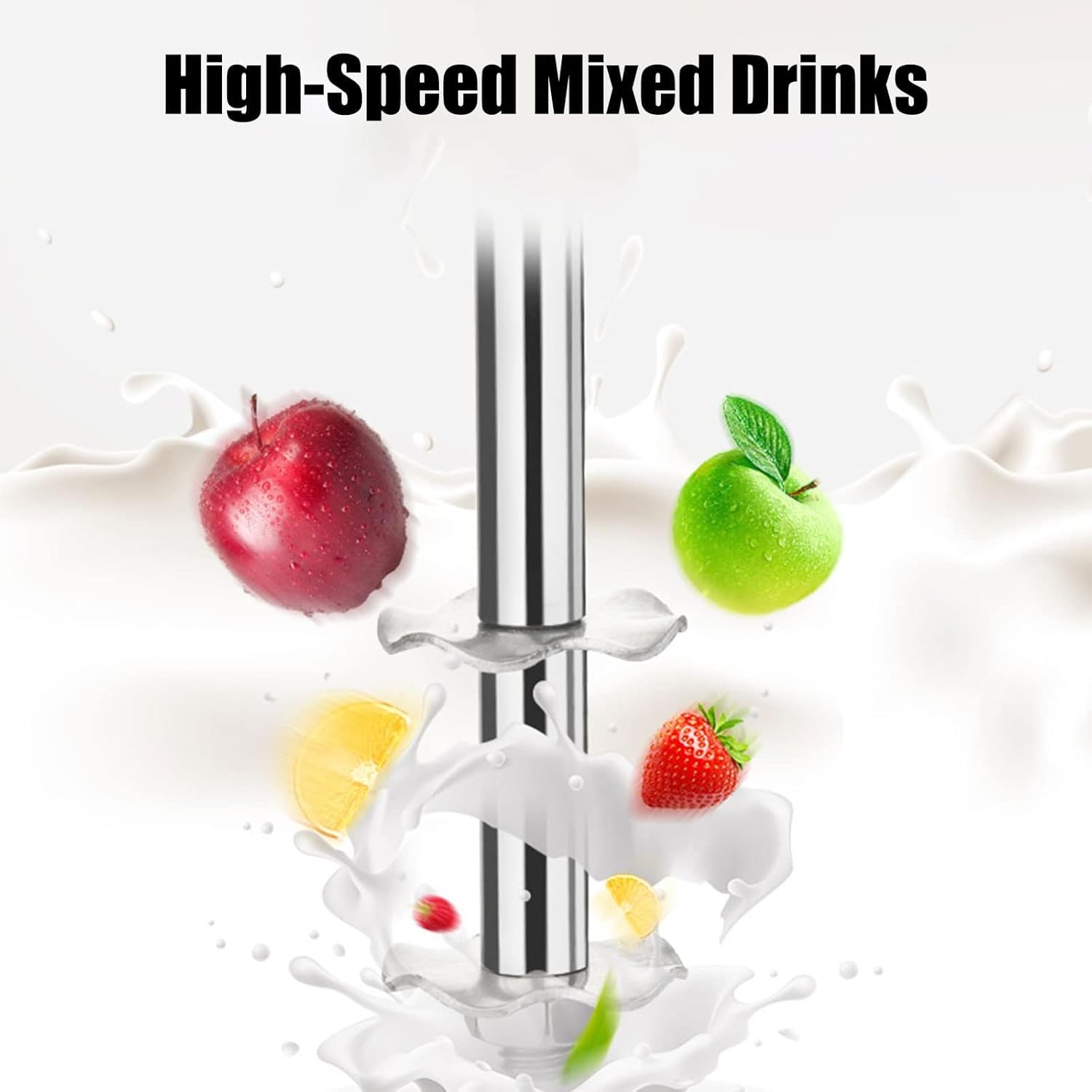 Milkshake Maker, Commercial Double Head Milk Shake Machine, Stainless Steel Milkshake Blender, Two-Speed 110V 180W