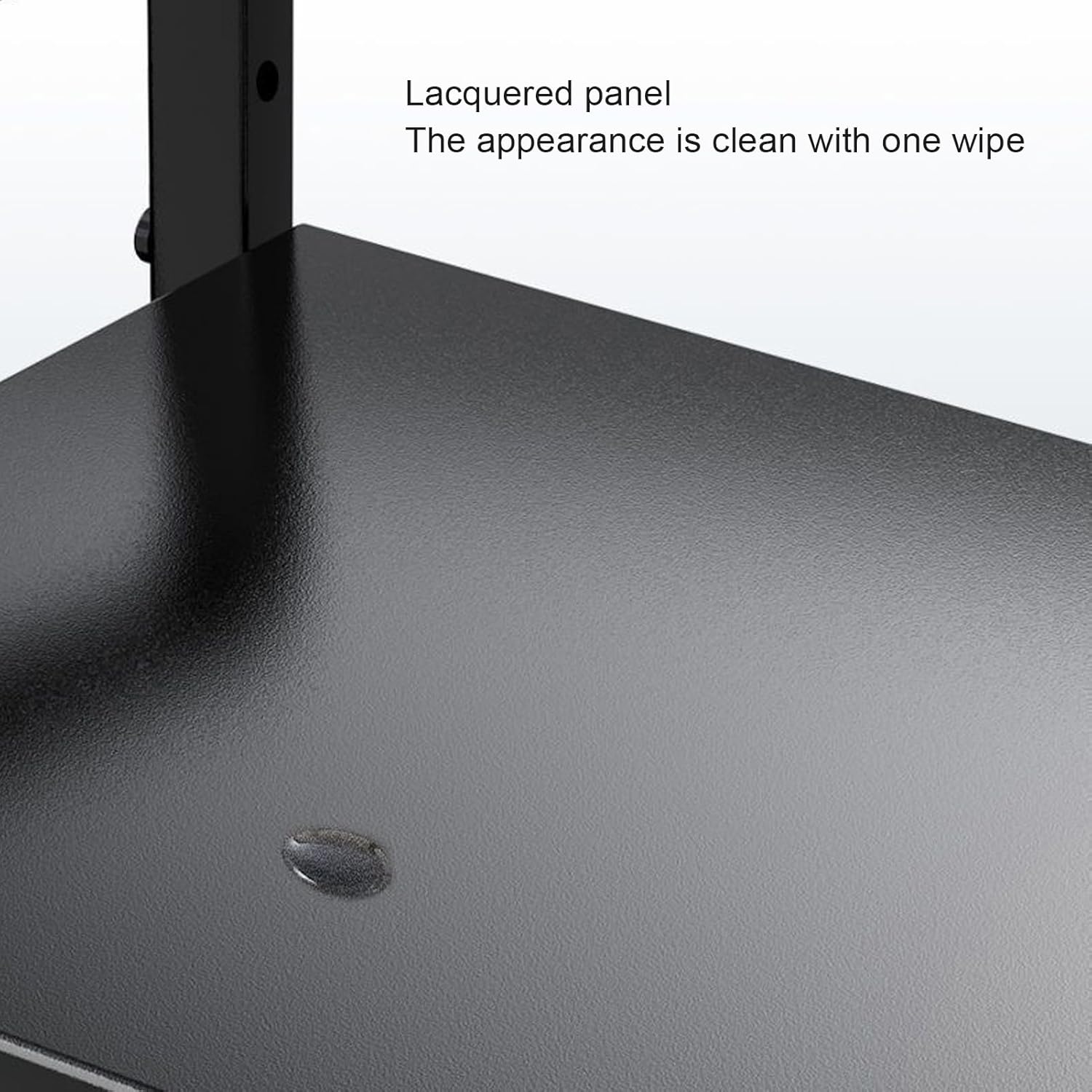 Microwave Oven Rack, Carbon Steel Shelf with 4 Hooks, Heavy Duty 198.4lb Capacity for Jars Utensils Storage