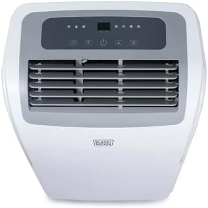BLACK Smart Portable Air Conditioner, 12,000 BTU for Rooms up to 550 Sq. Ft., Smart Portable AC with Follow Me Remote and Window Kit, White