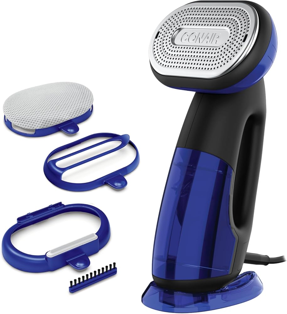 Conair GS108C Extreme Steam Handheld & Iron 2-in-1 with Turbo (Steam or Press) Blue, 1875W Advanced Steamer for Clothes, Clothes Steamer, Travel Steamer
