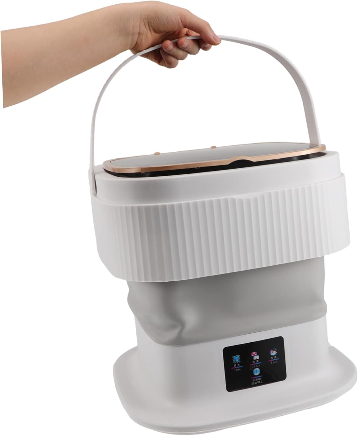 Portable Mini Folding Washing Machine Capacity Quiet Efficient Cleaning for Clothes Underclothes Socks for Apartments and Travel