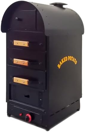 Gas Baked Potato Oven 3 Drawer | Professional Kumpir Oven for Restaurants & Catering | LPG/NG Compatible | Stainless Steel Body with Piezo Ignition & Gas Safety System | CE Certified