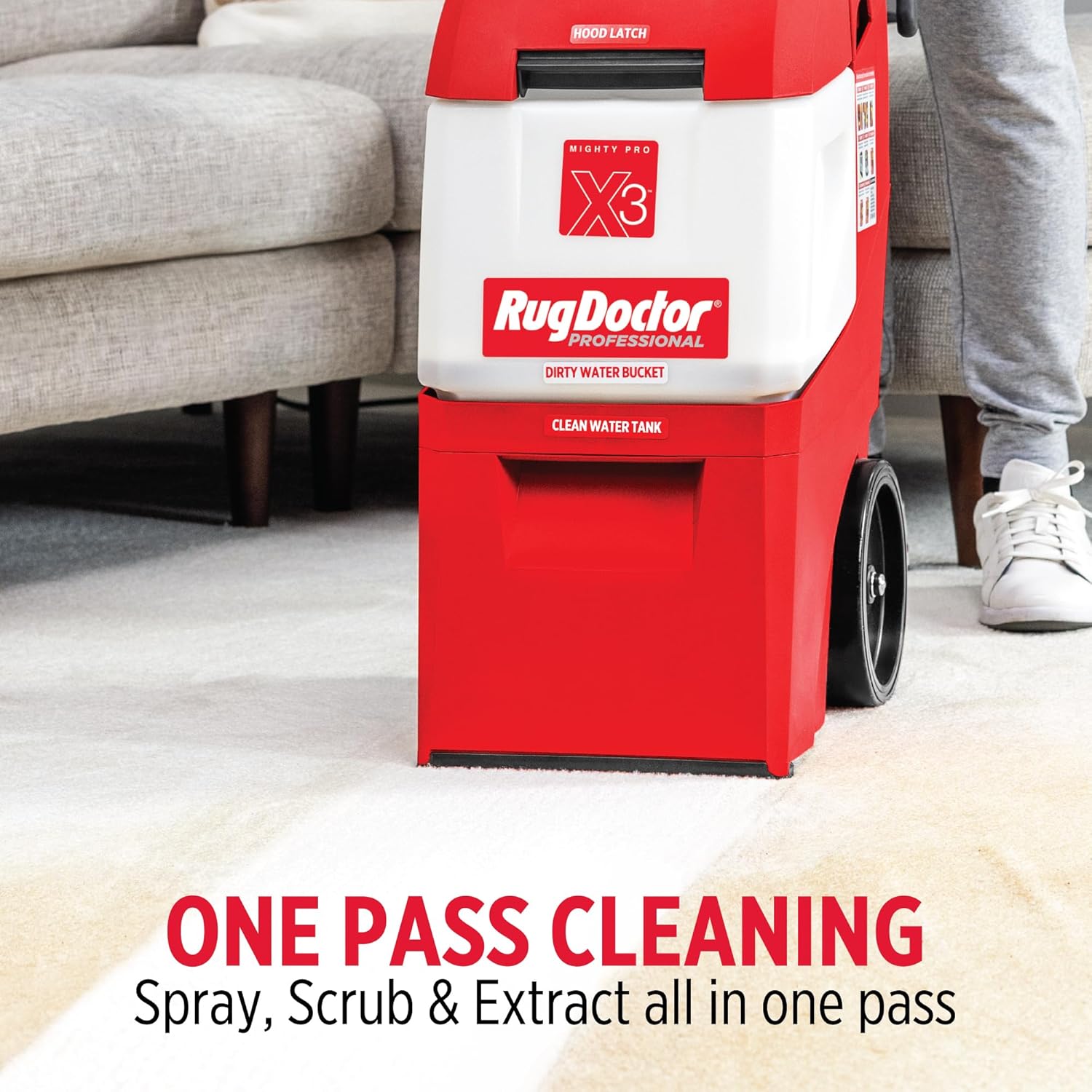 Rug Doctor X3 Commercial Carpet Cleaner - Pet Pro Pack, Includes Commercial Carpet Cleaning Machine, 48 oz. Pet Stain & Odor Carpet Cleaner and 22 oz. Urine Eliminator