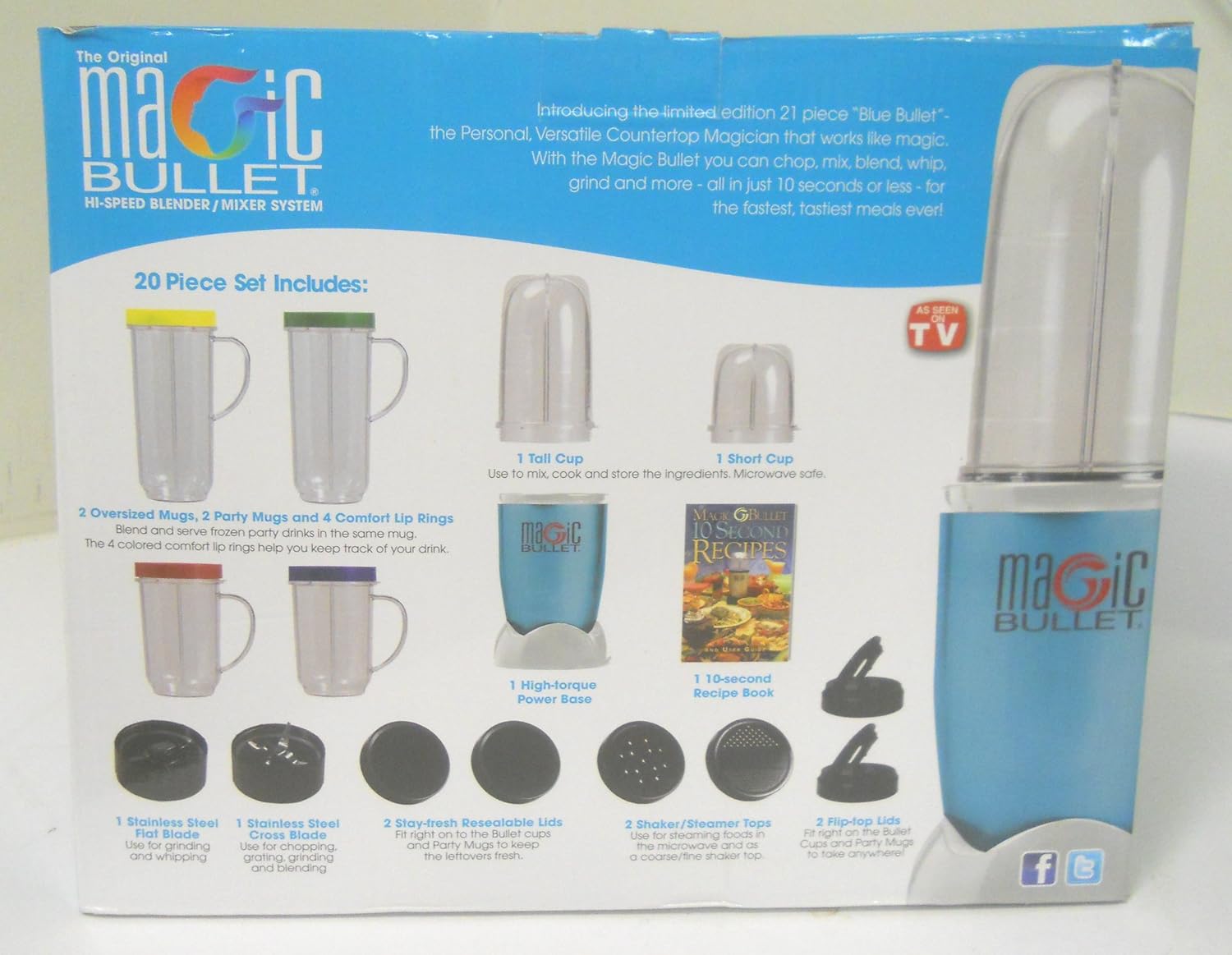Magic Bullet 20 Piece Set - Food Blender