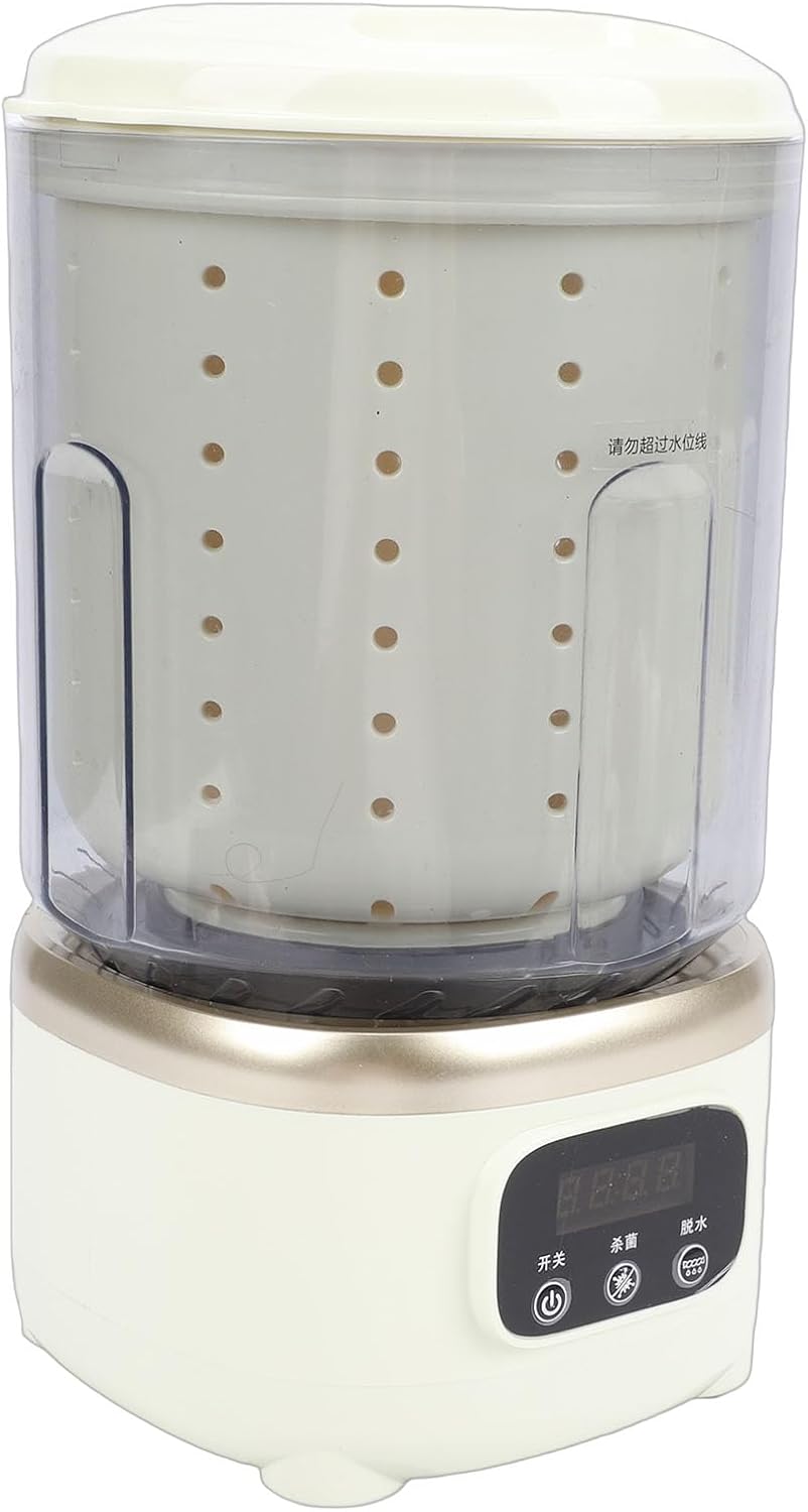 Mini Washing Machine, USB Rechargeable Portable Automatic Laundry Washer with 5 Minute Wash Mode and 3 Minute Spin Dry, for Underwear Small Items Travel Apartment Dorm