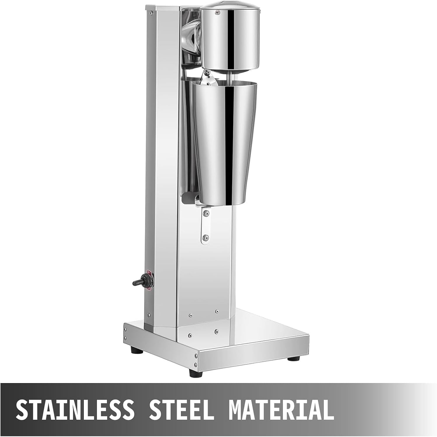 Commercial Milkshake Machine 800ml Stainless Steel Electric Single Head Milk Bubble Tea Stirring Machine Smoothie Blender