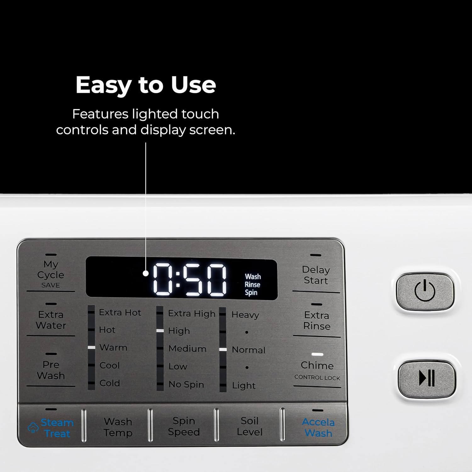 Kenmore 4.5 cu. ft. Front Load Washer with Stain Removing Steam Treatment - Reduce Laundry Time with Accela Wash - LED - ENERGY STAR Certified - White