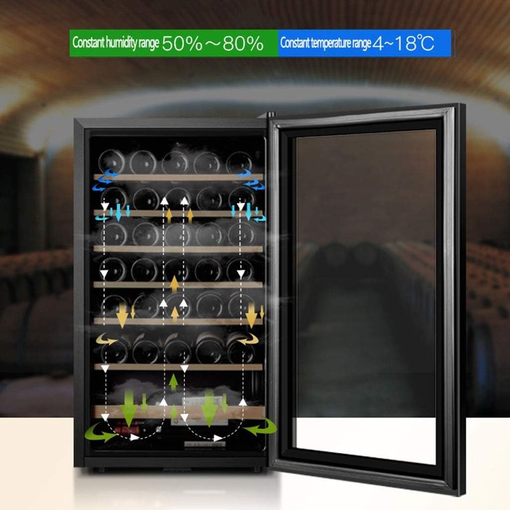 Beverage Cooler and Refrigerator, Fridge with Glass Door for Soda Beer or Wine, Small Drink Cooler for Home, Office or Bar