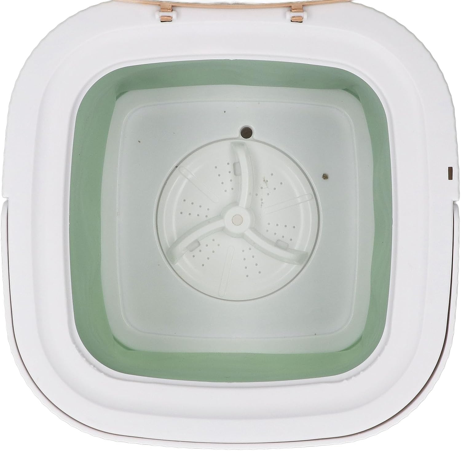 Mini Clothes Washer, Deep Portable Washing Machine with Drain Hose for Underwear Baby Clothes (Green)