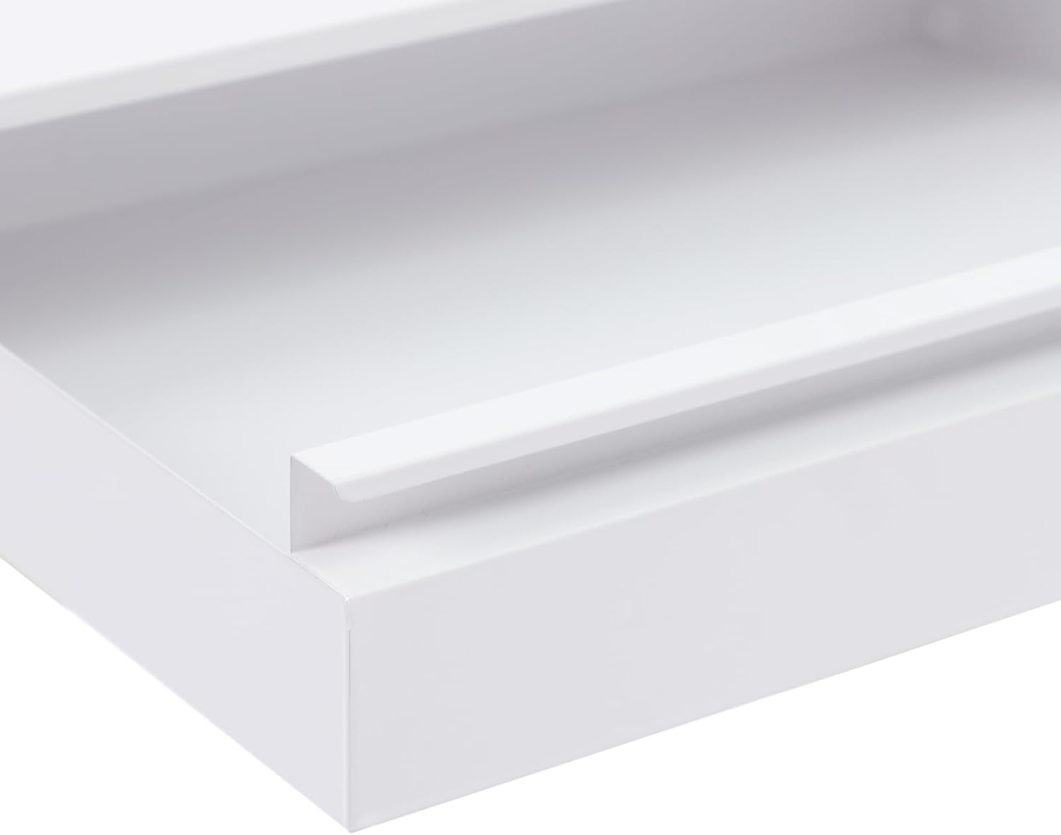 Steel Microwave Stand with Pull-Out Shelf & Drawer | Countertop Organizer for Compact Microwaves, Coffee Machine & Kitchen Appliances Storage (White+Drawer+Shelf)