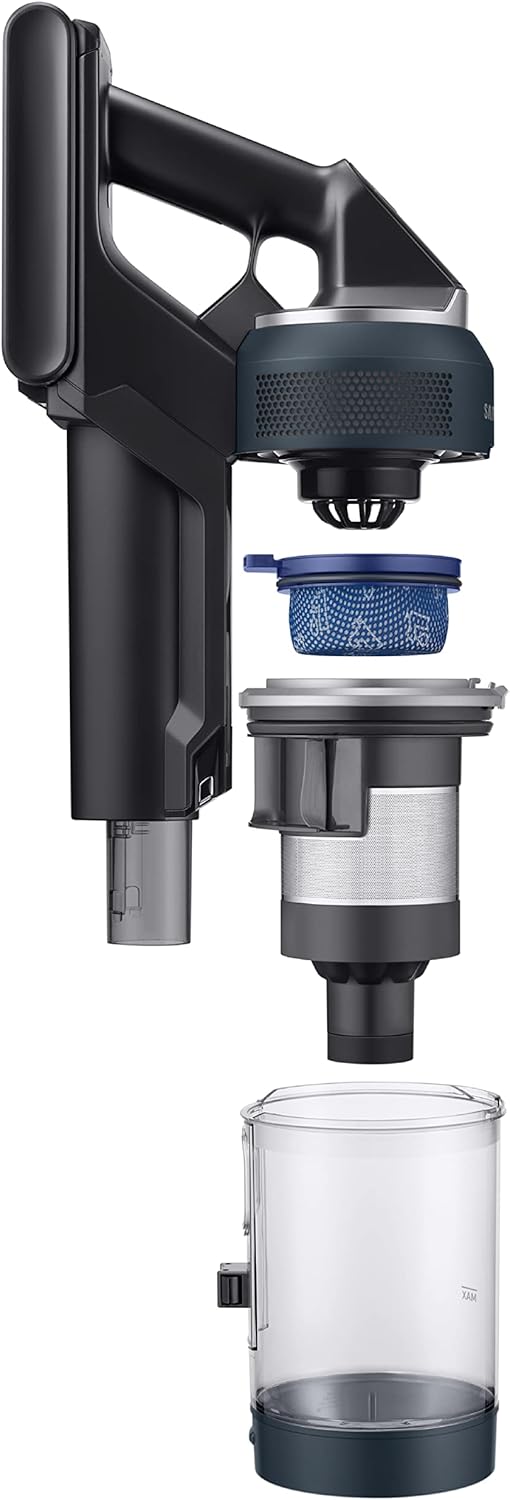 Samsung Bespoke Jet Cordless Stick Vacuum w/ Clean Station, VS20A9580VB/AA, 2023, Midnight Blue (Renewed)