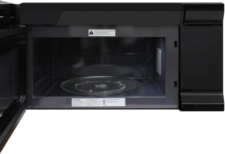 Microwave Oven Built-in 1000-Watts with 10 Power Levels Pre Settings and Express, Sensor and Speed Cooking and Silent Mode with Glass Turntable, 1.6-Cu.Ft, Metallic