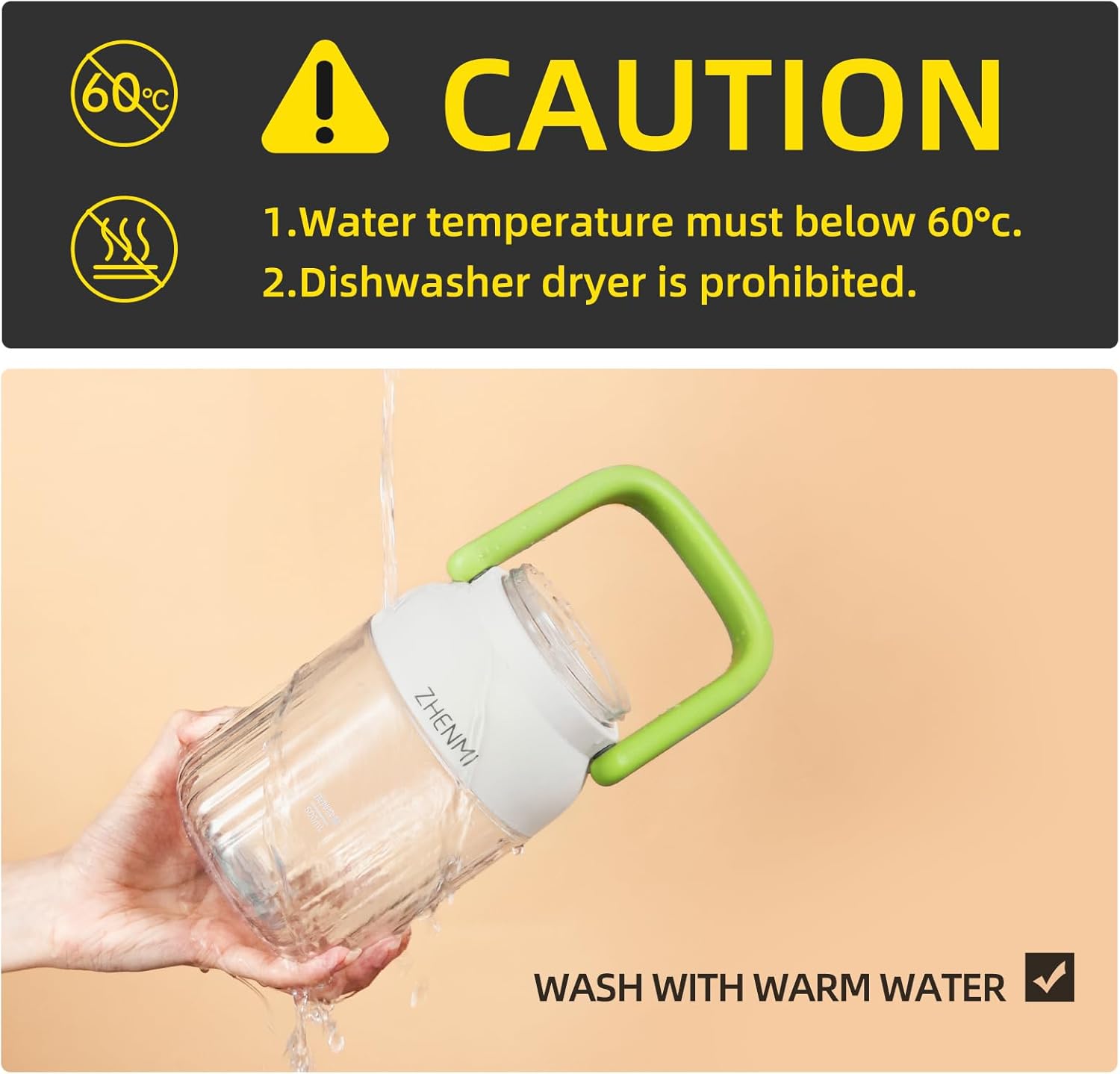 Portable Blender, 1000ml Capacity, Stainless Steel 12-Blade System, Portable Ice Crushing Juicer-for Shakes & Smoothies, BPA Free, 2 Leakproof-Lids & Straw, USB Rechargeable (green)