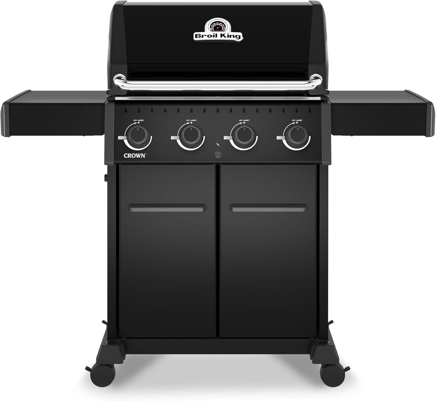 Broil King 865154 Crown 420 Shadow 4-Burner Propane Gas Grill in Black