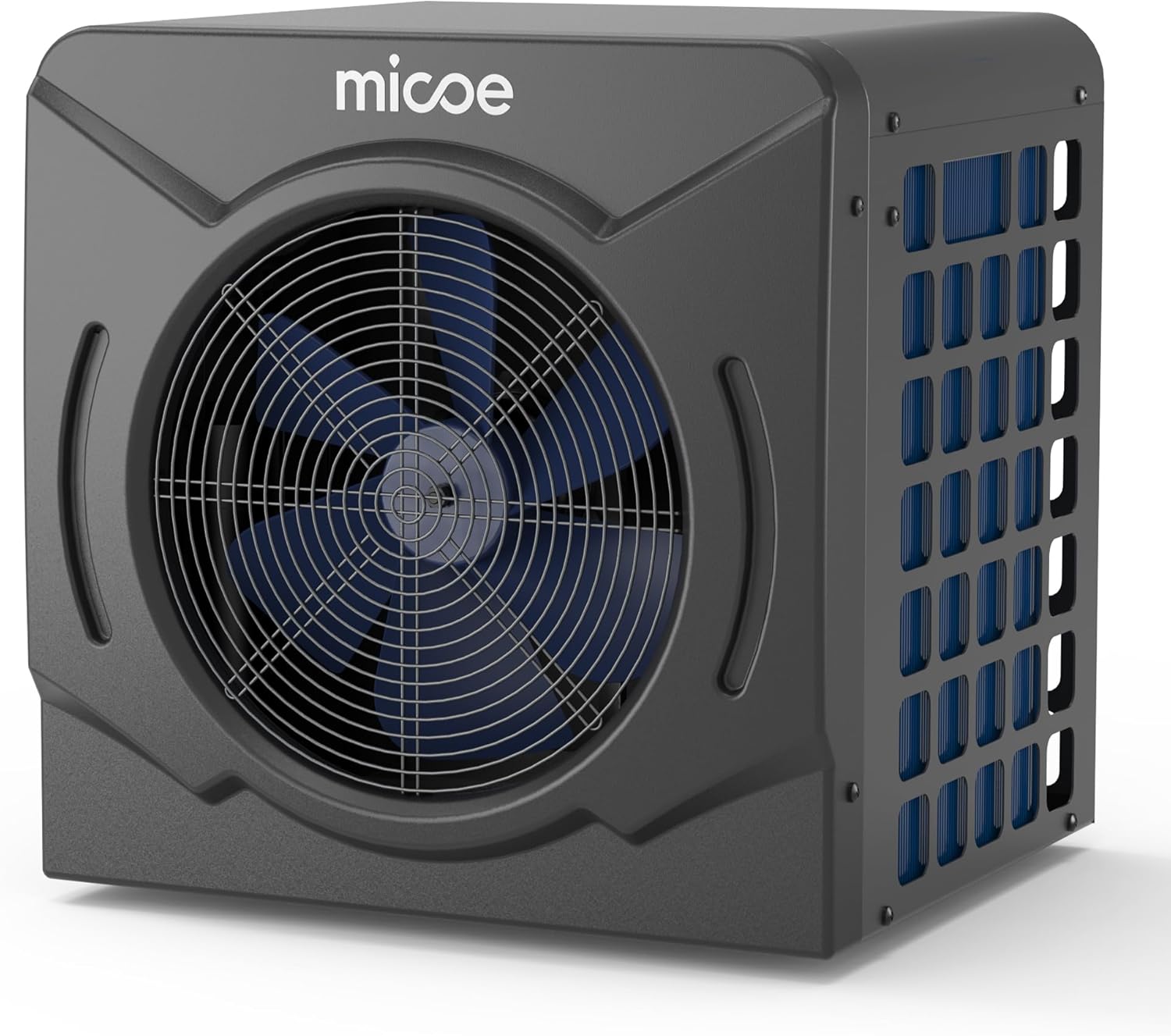 MICOE 17000 BTU Pool Heater for Above Ground, Swimming Pool Heat Pump Heating or Cooling, Titanium Heat Exchanger，Ultra Quiet 50dB, 120V with Easy Install Kit
