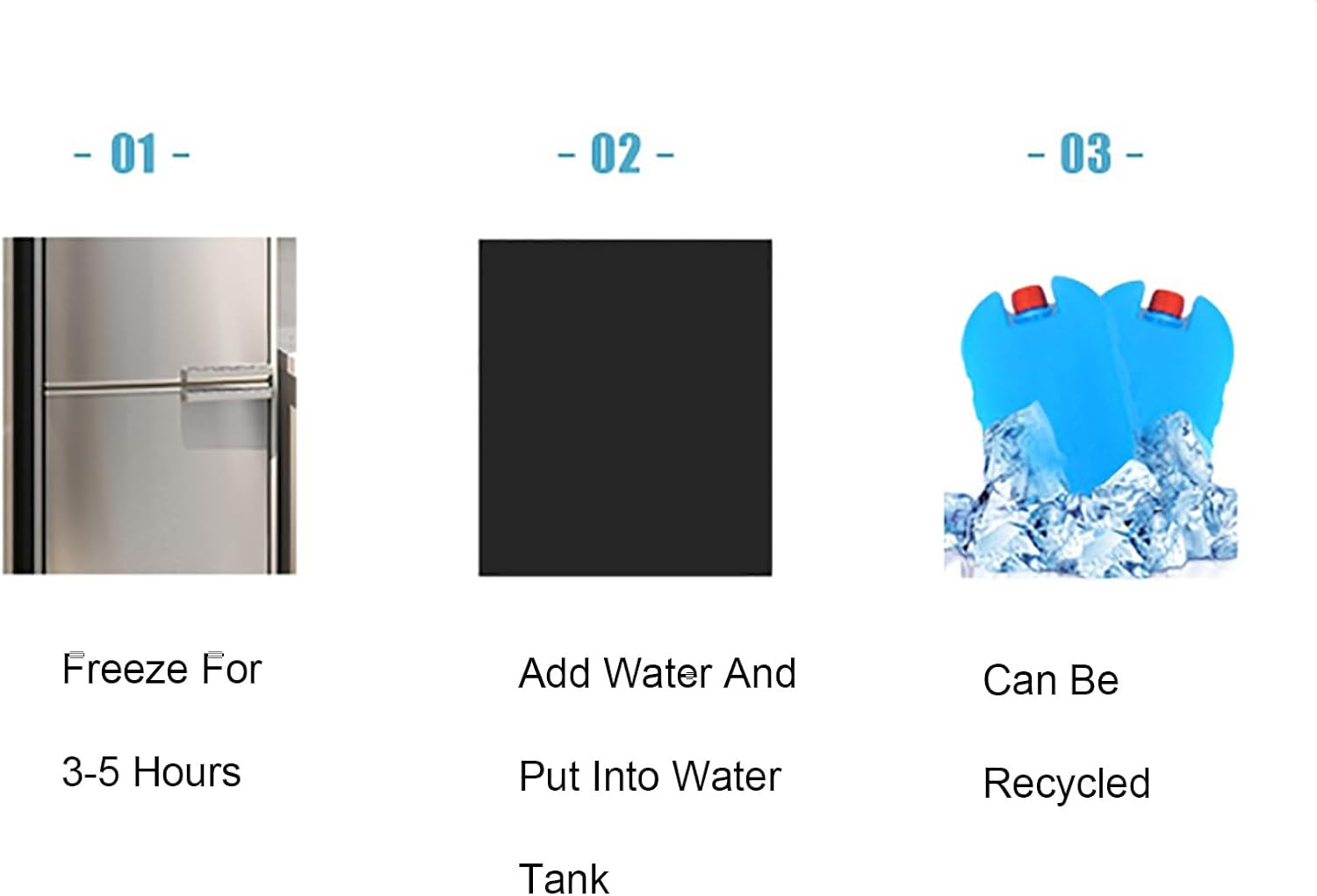 Portable Air Conditioners, Evaporative Air Cooler with 3 Speeds, Fast Cooling Windowless Portable Evaporative Coolers for Home Use(Gray)