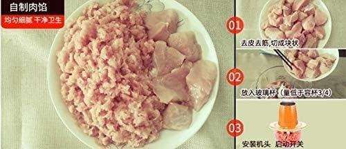 220V 1.5L Household Multifunction Electric Meat Grinder Glass Food Blender Meat Fruit Vegetable Mincer Stainless Steel Blade