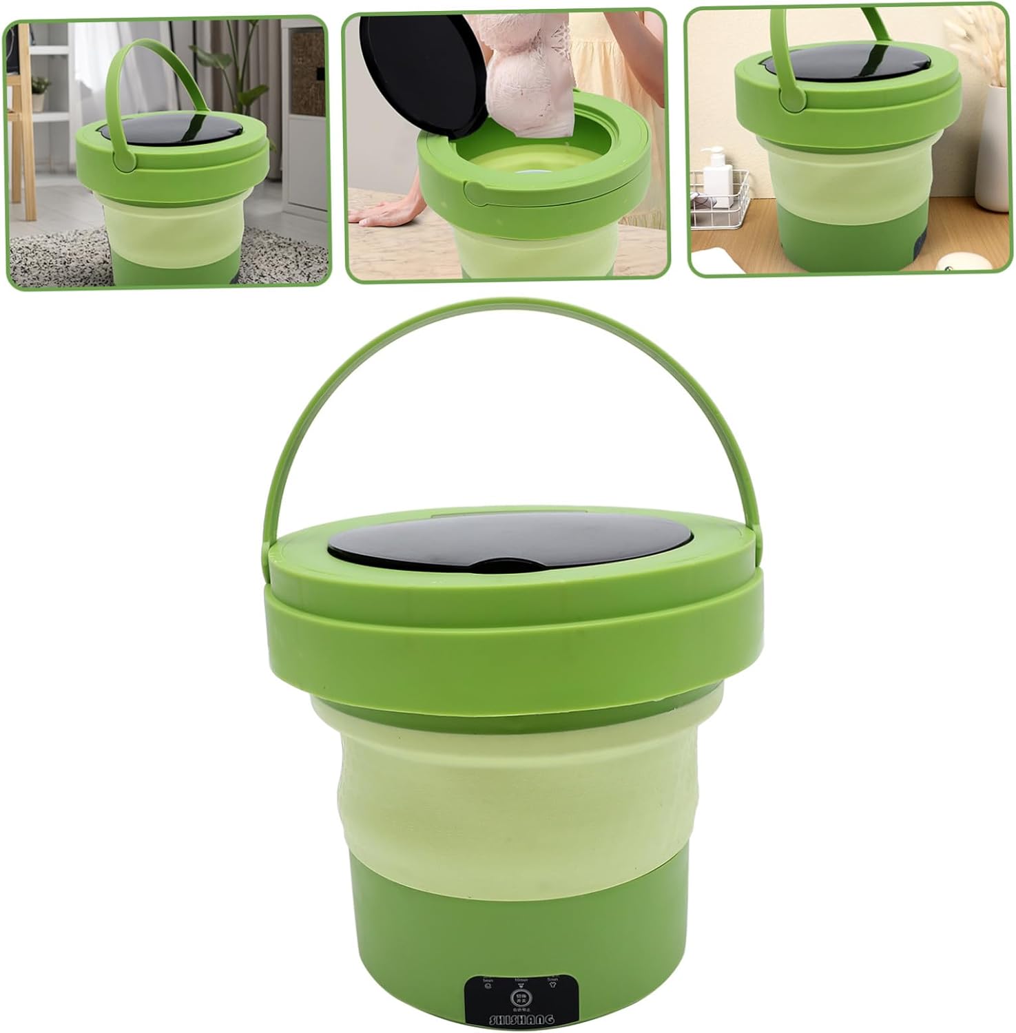 BESPORTBLE Portable Washer Small Washing Machine Lightweight High-speed Rotation for Travel Home Apartment Thin Clothes Shirts Dresses Skirts Chiffon Washing