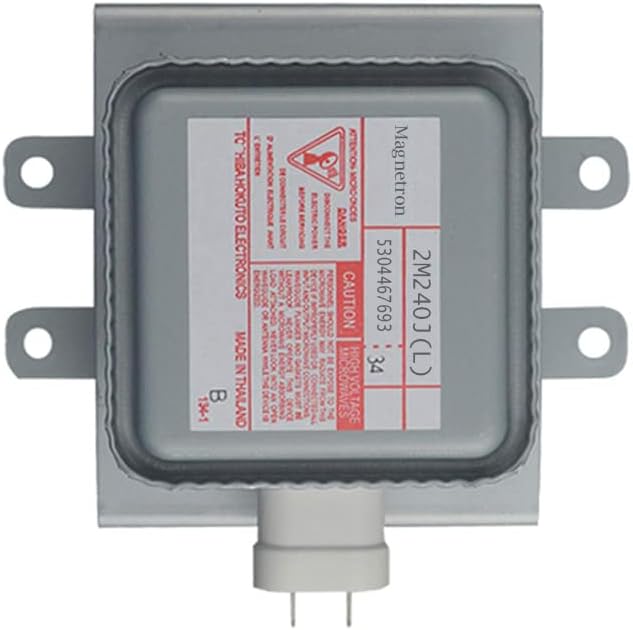 5304467693 Microwave Magnetron 2M240J(L) for Whirlpool Frigidaire GE Microwave Oven Repair Parts Replaces W10216360, 5308012891, 5304408930, 5303306813, 396112000, WB27X10249, 2M248J 2M253J Magnetron