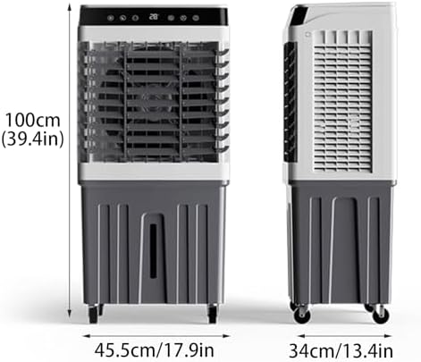 Energy-Saved Air Cooler, 3 In 1 Air Conditioner with Water Tank, 24H Timer, 3 Speeds, Portable Evaporative Cooler for Office Room Garage