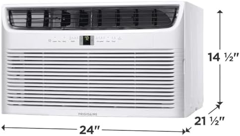 Frigidaire Through-the-Wall Room Air Conditioner, Remote Control, Washable Filter, Timer & Sleep Mode, 208/230V, White (12,000)