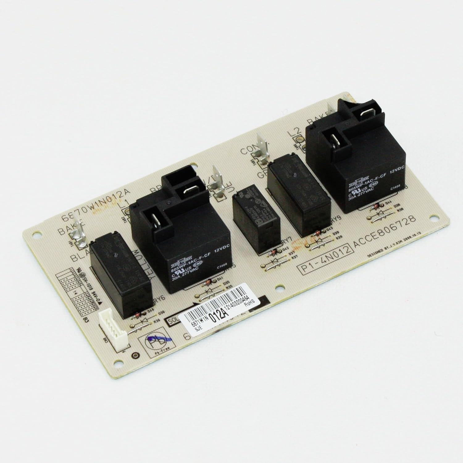 LG Electronics 6871W1N012A Electric Oven Relay Con