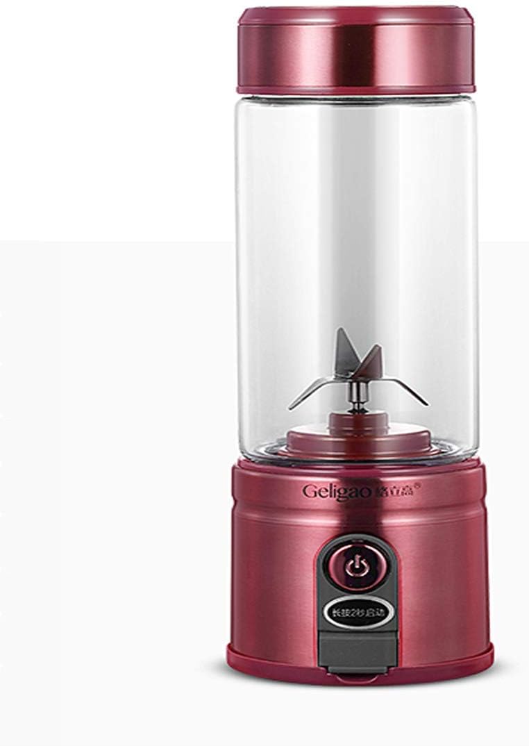 Portable Blender, Mini Blender Smoothie Maker with USB Rechargeable Electric Blender Professional Commercial for Vegetables and Fruit Smoothie Maker Blender Food Processor 5100Mah 450Ml,Pink
