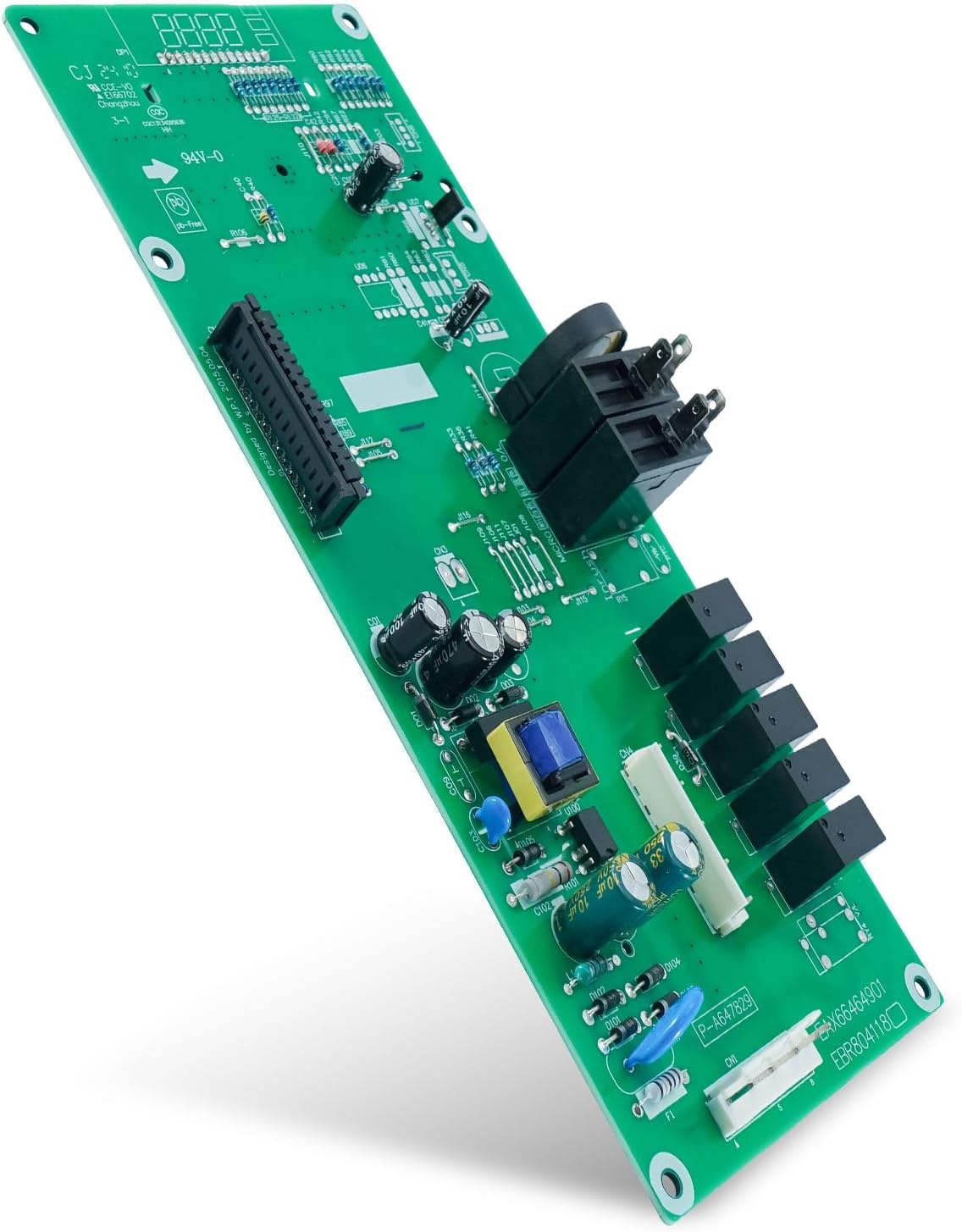 WB27X29801 Microwave Main Control Board with White LED Fit for GE JVM3162 JNM3163 and More, Microwaves Control Board Replace WB27X38153 4586374 AP6327864 PS12299300