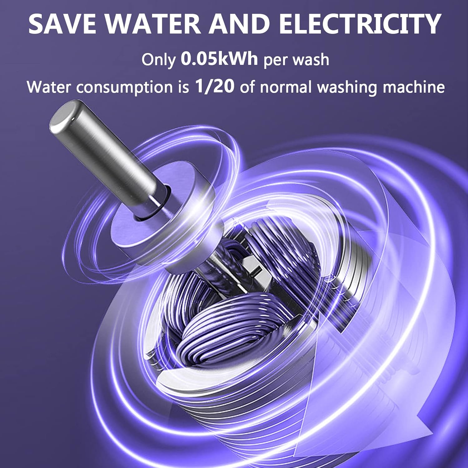 Portable Washing Machine and Dryer Combo, 8L Mini Folding Washing Machine Portable with Disinfection Function, Small Portable Washer and Dryer Combo for Apartments, Dorm, Camping, RV, Travel Laundry