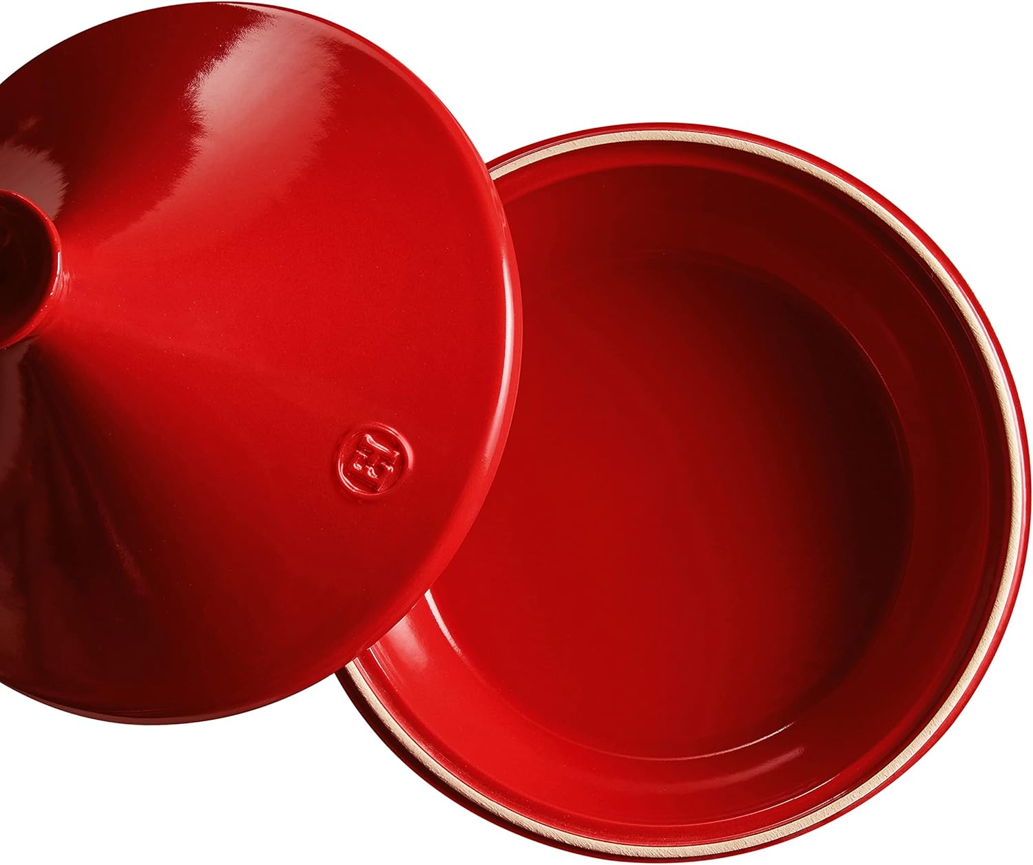 Emile Henry Made In France Flame Tagine, 3.7 quart, Burgundy