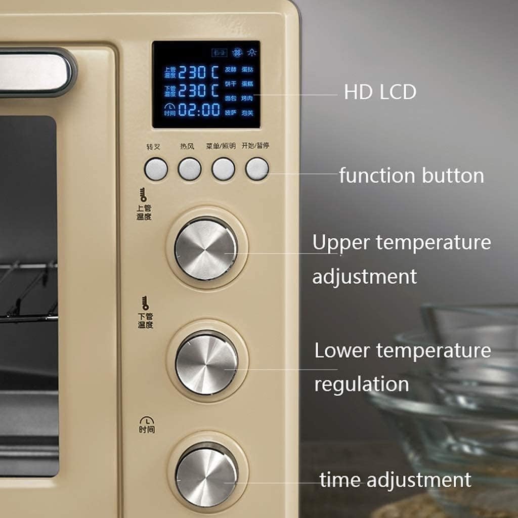 oven mini oven air fryer oven Smart Oven Convection Toaster Roaster Oven Pot Holders Countertop Oven Stainless Steel 32L Mini Ovens Toaster Oven Air Fryer,, Onesize