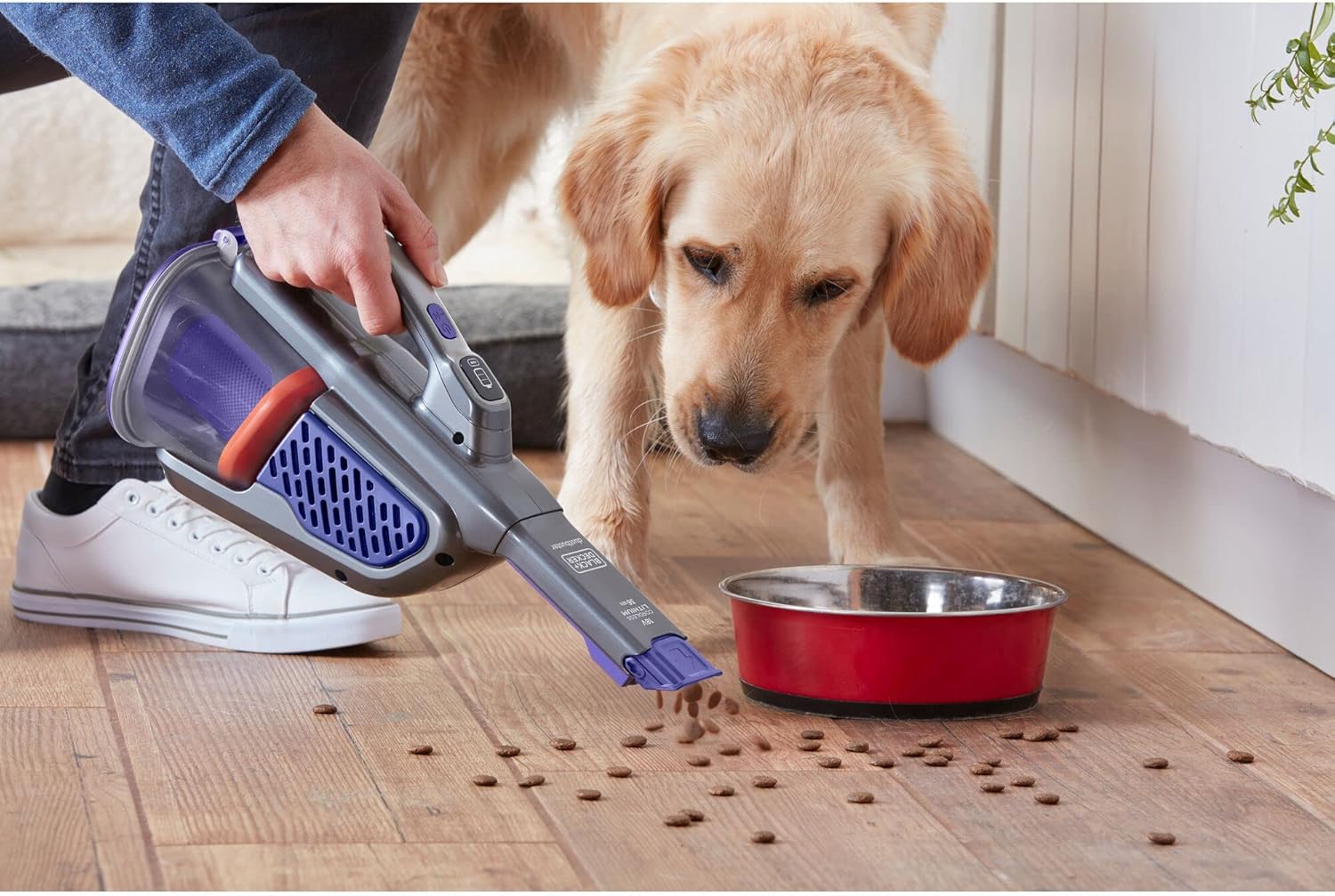 BHHV520BFP-QW - Aspirador de Mano GEN 11 Especial para mascotas con tecnología Smart TECH™ 18V 2,5Ah. Boquilla fina extensible y cepillo. Cargador Base.