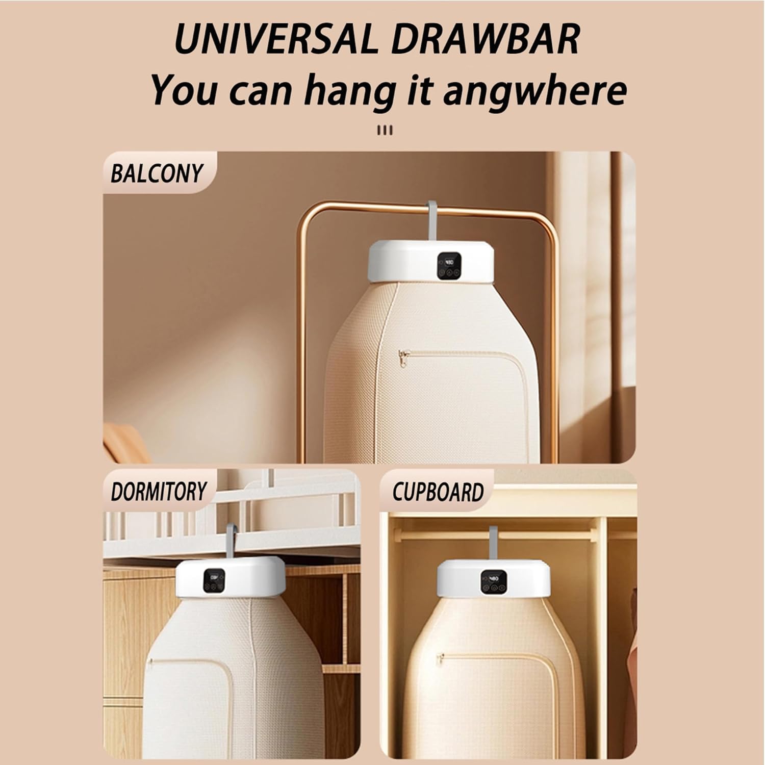 Upgraded Portable Clothes Dryer,Portable Dryer for Apartment RV Family Trip,Compact Foldable Mini Electric Laundry Dryer Machine with Dryer Bag，Compact Electric Dryer for Light Clothing, ETC