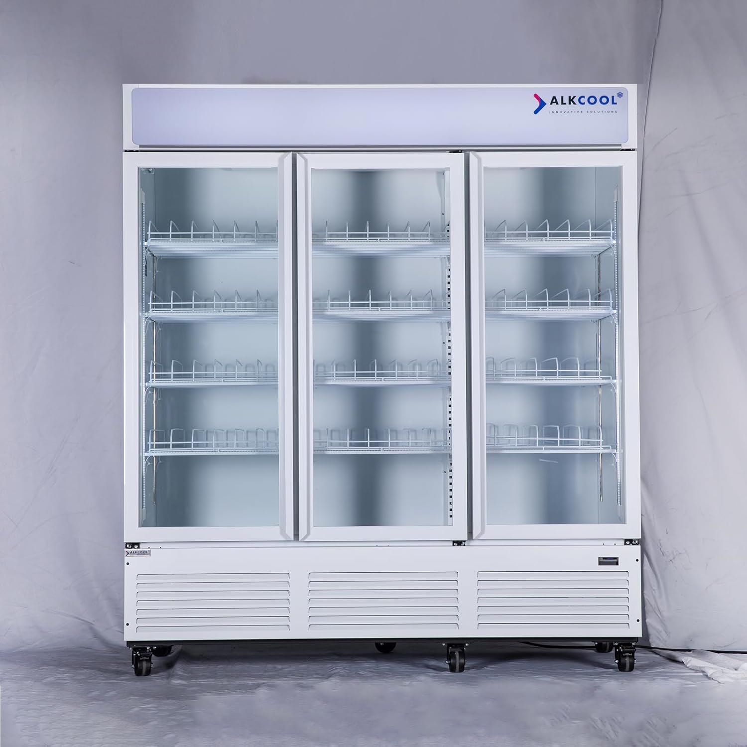Commercial Beverage Refrigerator Display Fridge, Three Glass Door Upright Merchandiser Drink Cooler with LED Light Adjustable Shelves,ETL Approval,63.5 Cu Ft