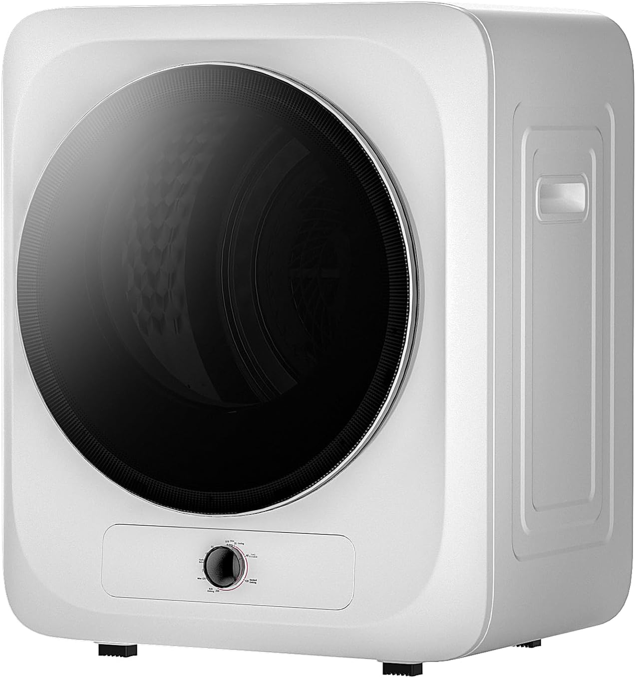 VCJ Portable Clothes Dryer for Apartment, 10lbs Compact Electric Laundry Dryer with Stainless Steel Tub, 1.5 cu.ft Suitable for Apartments, Dorm, RVS