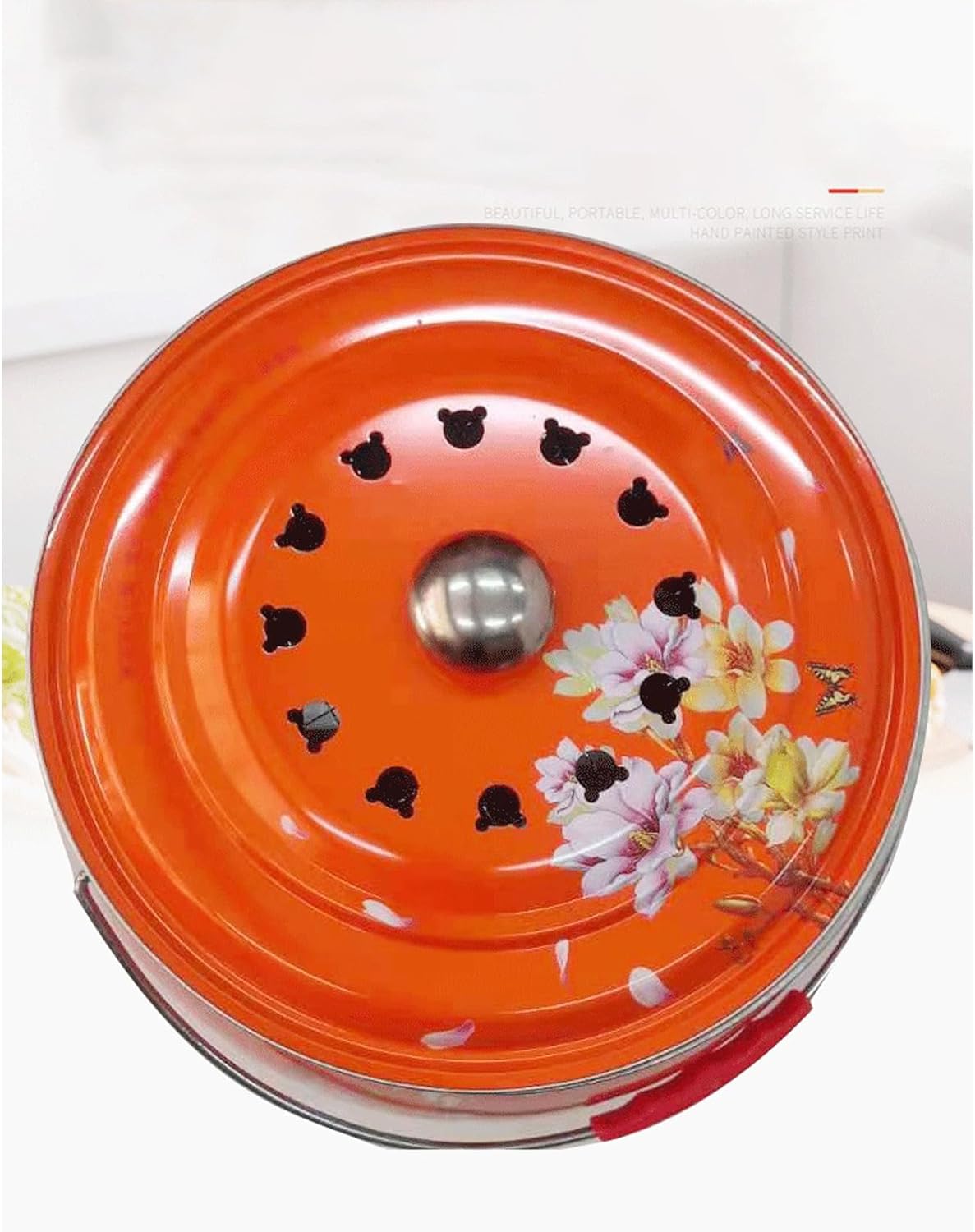 Portable Fire Pit for Camping, Campfire, Warmth - 30.5 x 18cm (B)