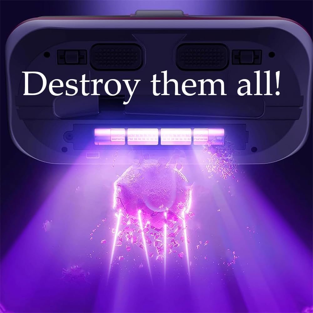 Bed Vacuum, 12000pa Bed Vacuum, Mattress Cleaner Machine Deep Cleaner with UV-C Light, 8000 Vibrations per Minute for Mattress/Sofa/Pet Hair/Carpet (Green)